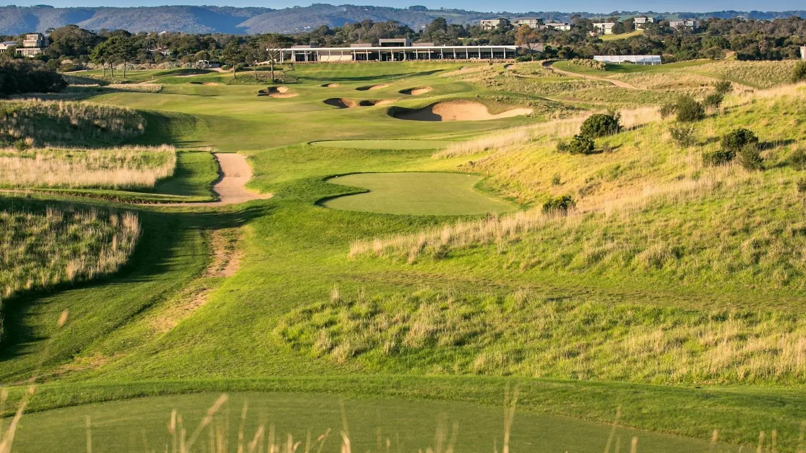 Championship fairways and bunkering at Moonah Links on the Mornington Peninsula