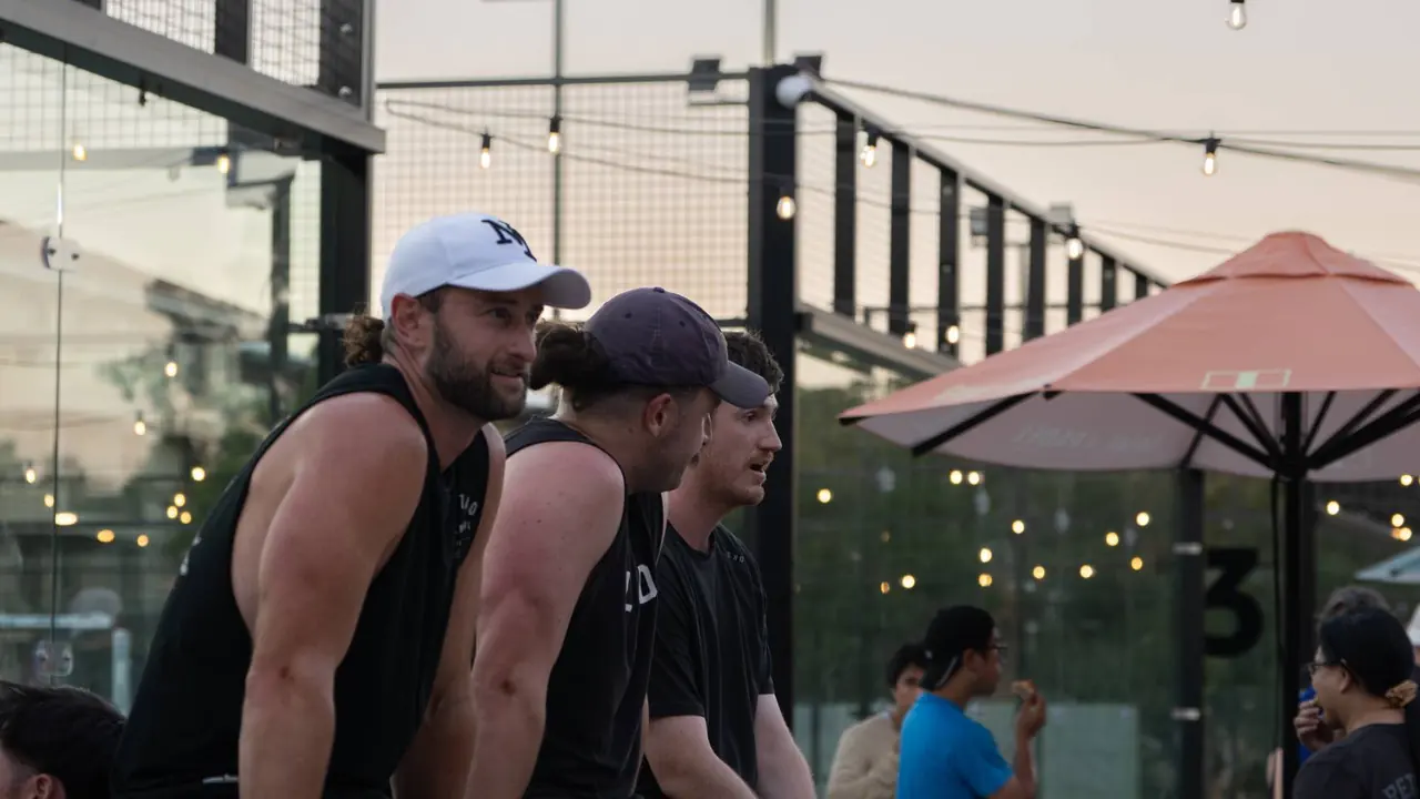 Players courtside at Game4Padel Richmond, Melbourne