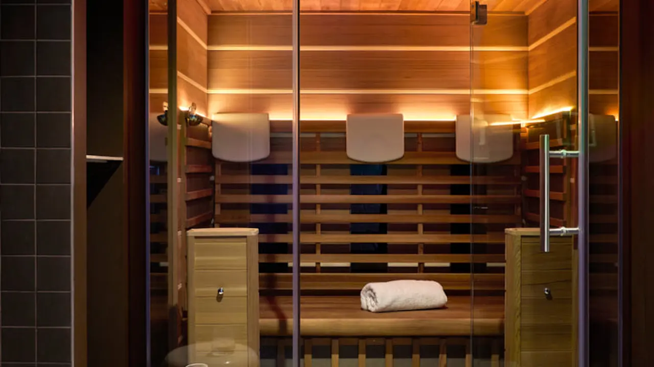 Private infrared sauna room at Nimbus Co, Fitzroy North