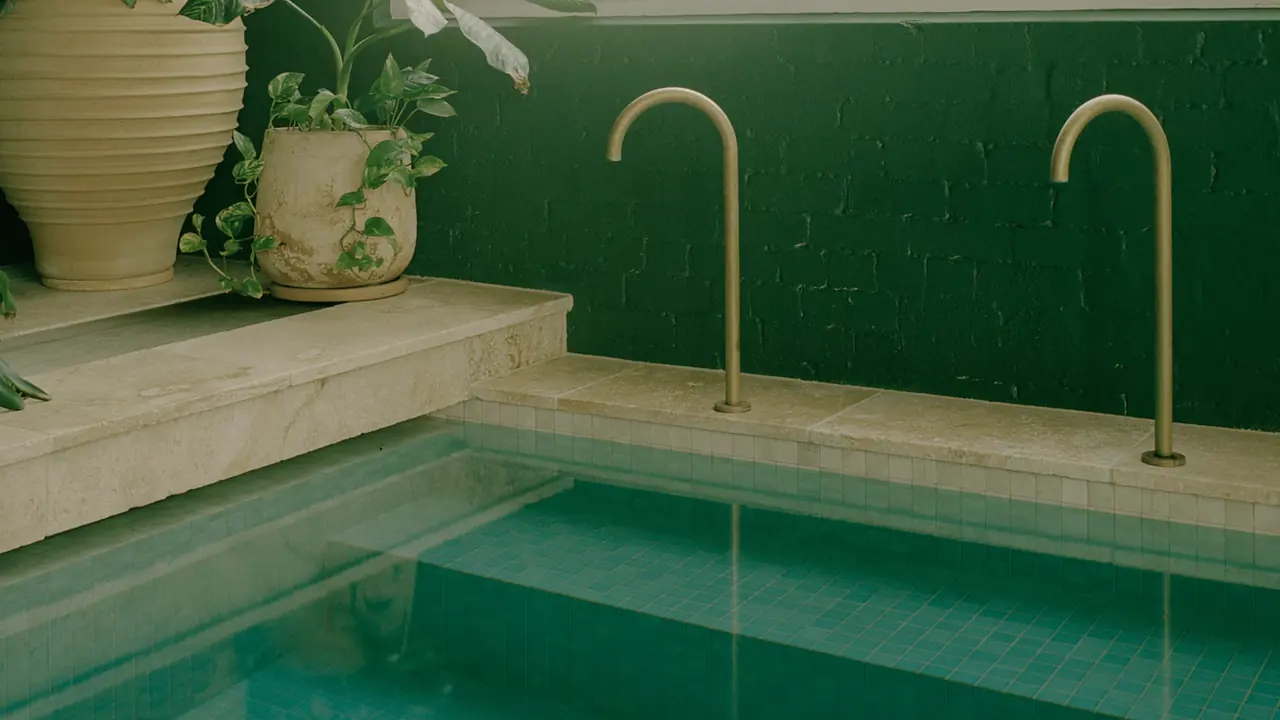 Magnesium bathing pool at Sense of Self bathhouse, Collingwood